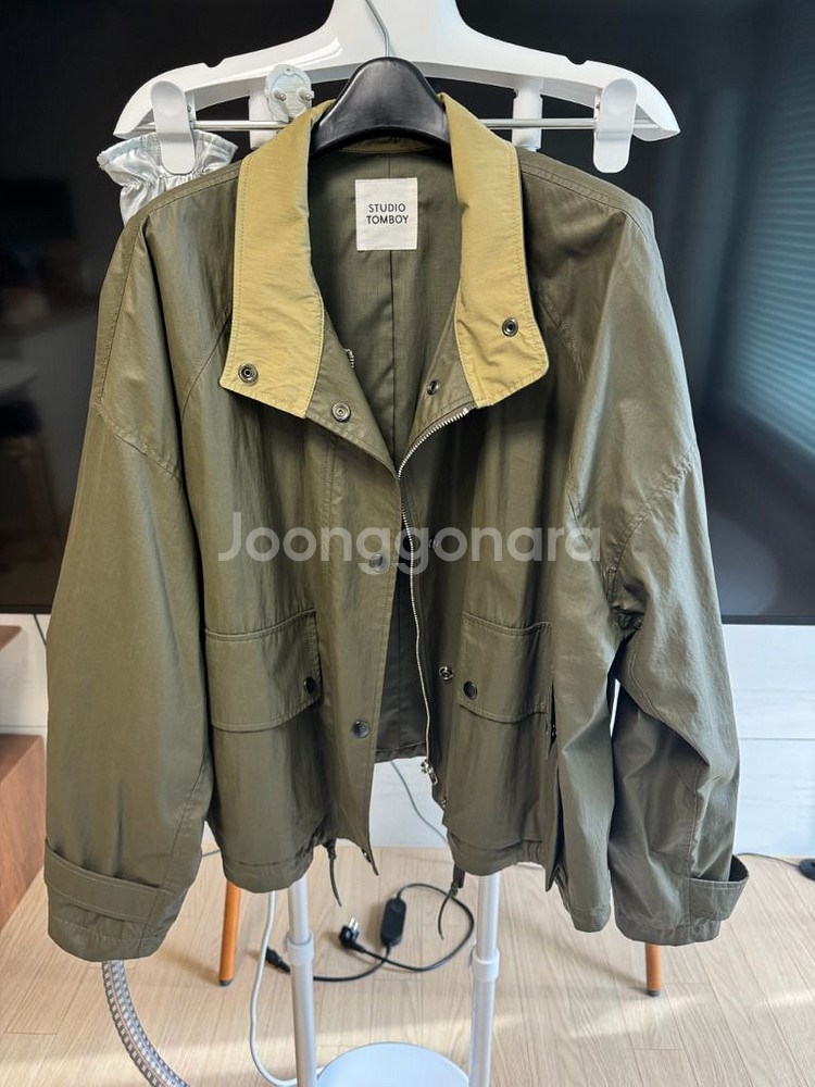 스튜디오톰보이 후디 코팅 점퍼--0