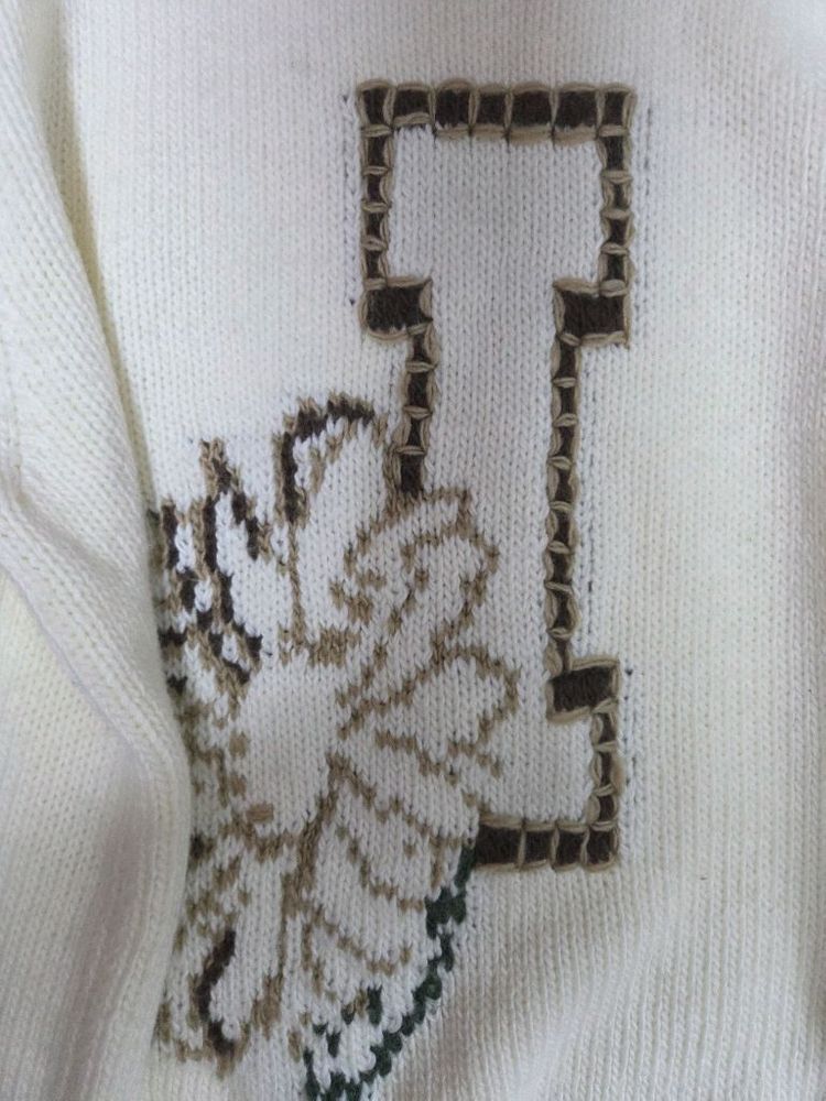 일꼬르소 정품 아이보리 니트 오버핏 100사이즈 이미지