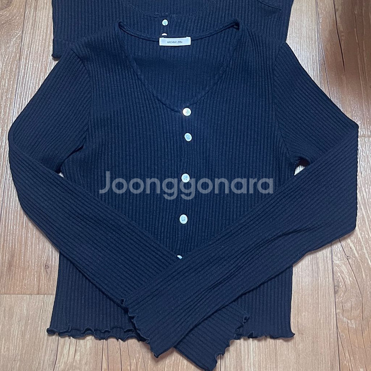 아카이브제이투유 로라가디건 세트(블랙)--3