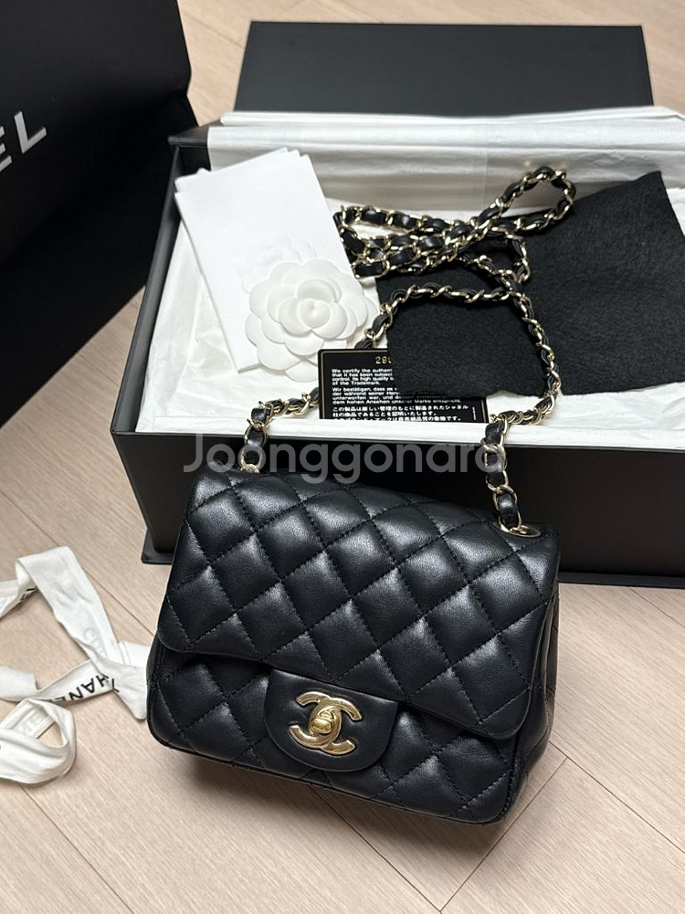 샤넬 쁘띠삭 미니 금장 29번대--0