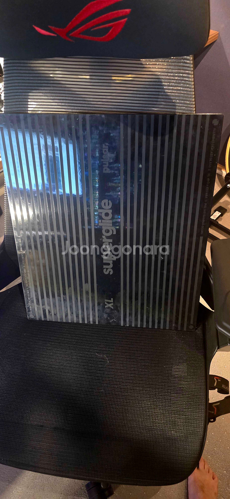 펄사 슈퍼글라이드 XL 강화유리 마우스패드--1