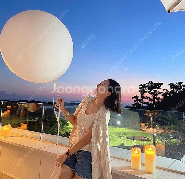 한섬 더캐시미어 부클 니트 가디건 나시 셋업--0