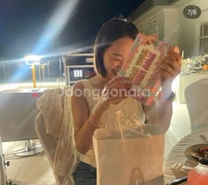 한섬 더캐시미어 부클 니트 가디건 나시 셋업--2