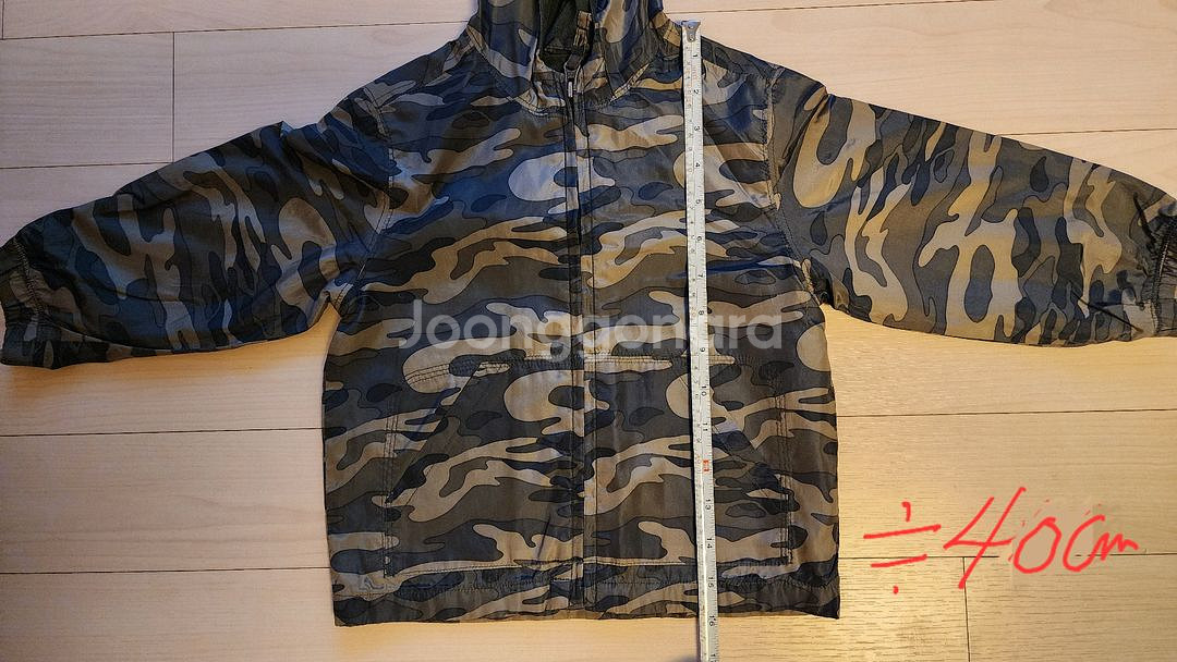 GAP 아동 카모 후드 바람막이--3