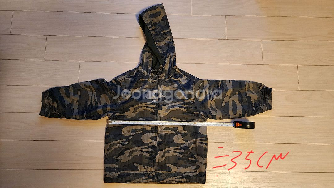 GAP 아동 카모 후드 바람막이--1