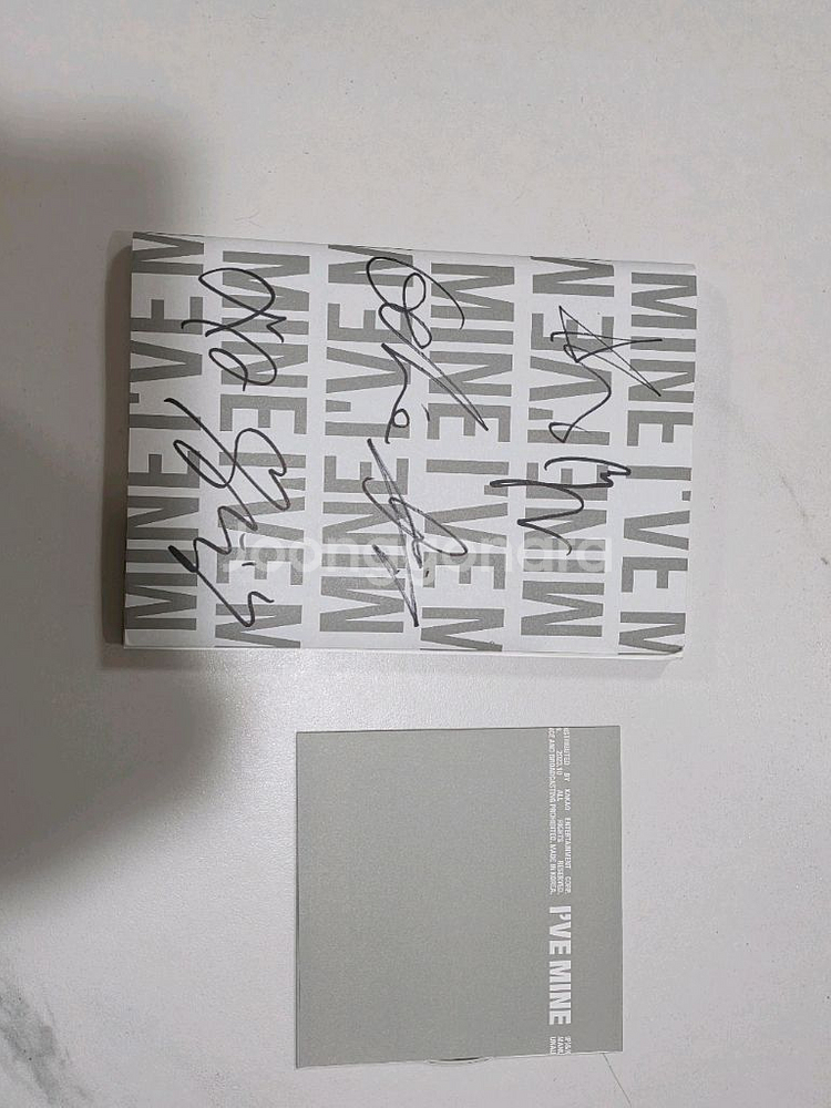 아이브 친필 싸인 ive mine, 장원영 포카--0