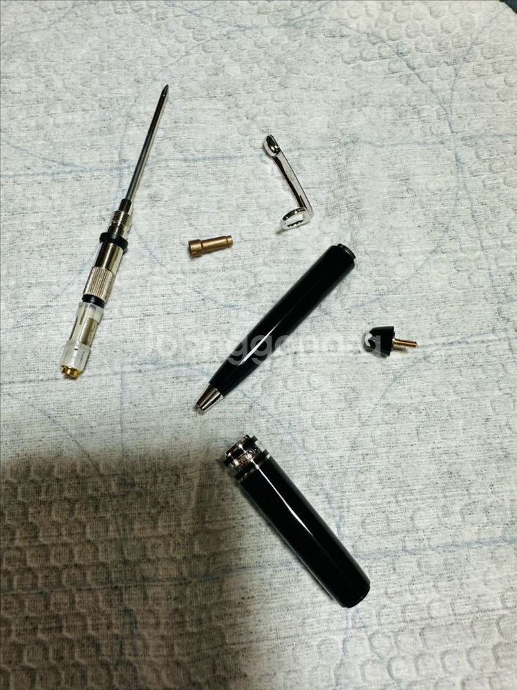 정품 몽블랑 모짜르트 미니 볼펜 P116 플래티넘 은장--6