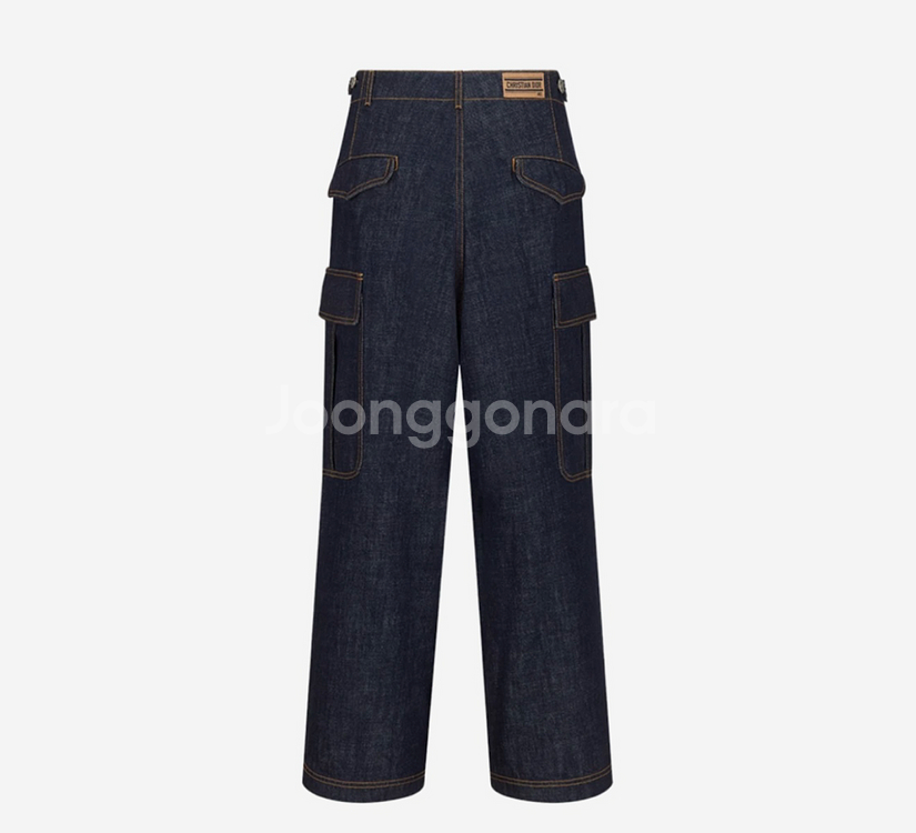 정품 DIOR 디올 데님 카고 팬츠 32--5