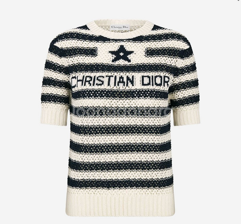 정품 DIOR 디올 마르니에르 메쉬 반팔 니트 34--4