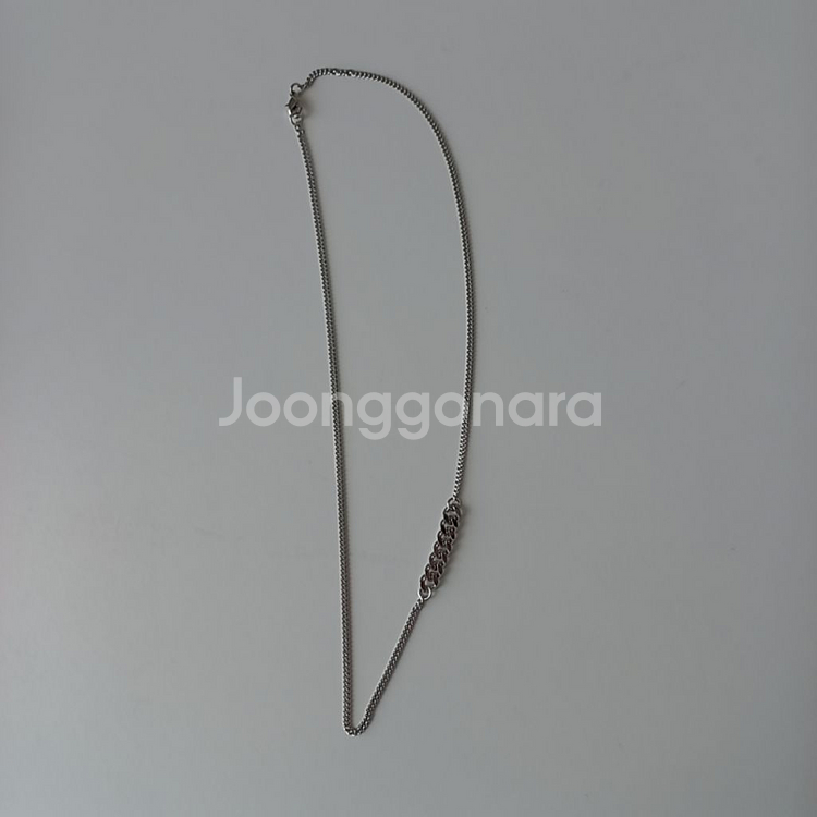 새상품) 써지컬 스틸 체인 목걸이, 실버 주얼리--1