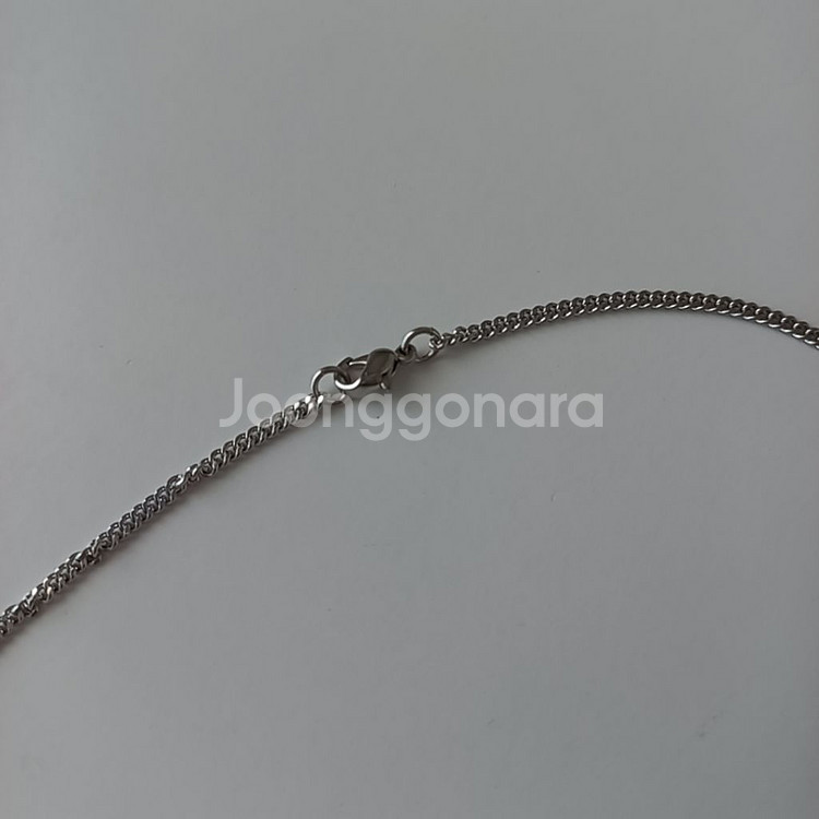 새상품) 써지컬 스틸 체인 목걸이, 실버 주얼리--2