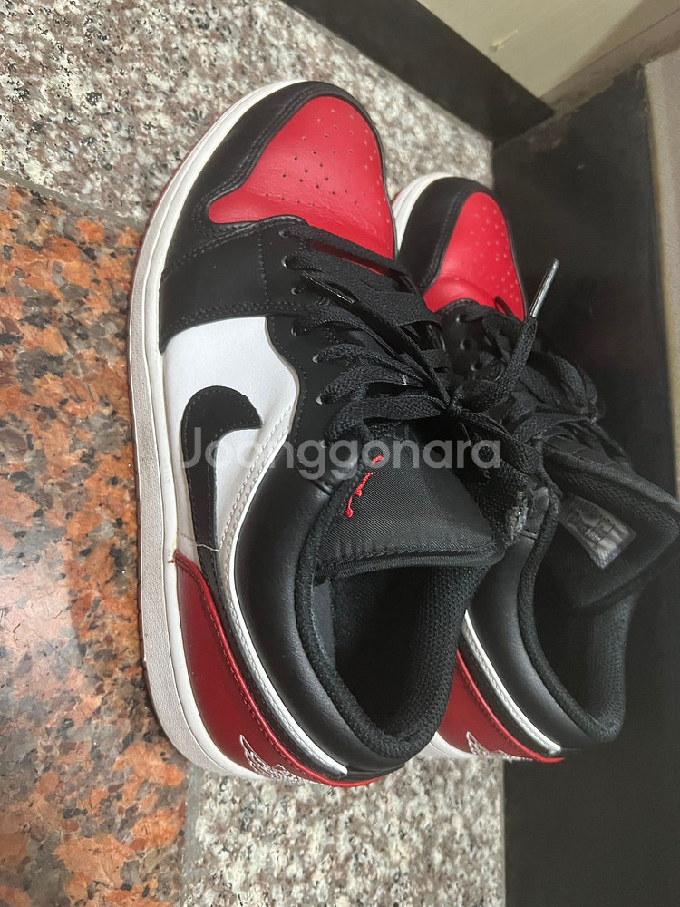 나이키 에어 조던1 로우 275mm 브레드토--0