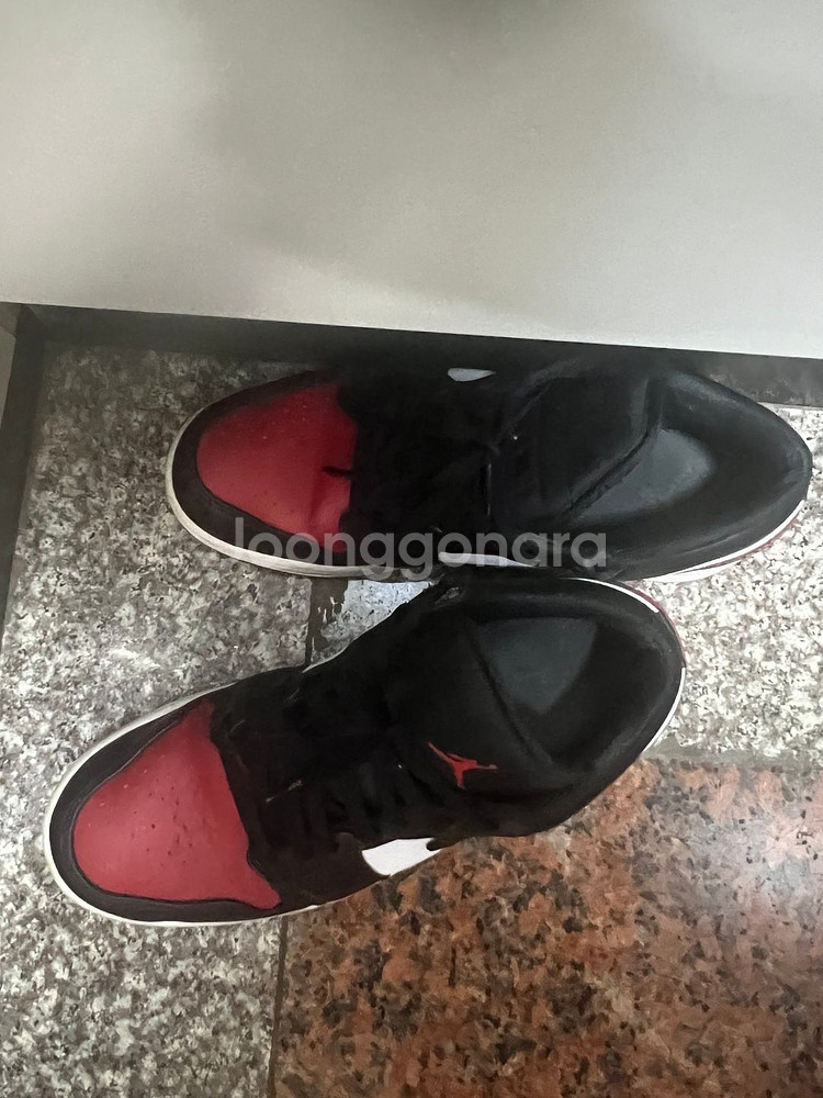 나이키 에어 조던1 로우 275mm 브레드토--2