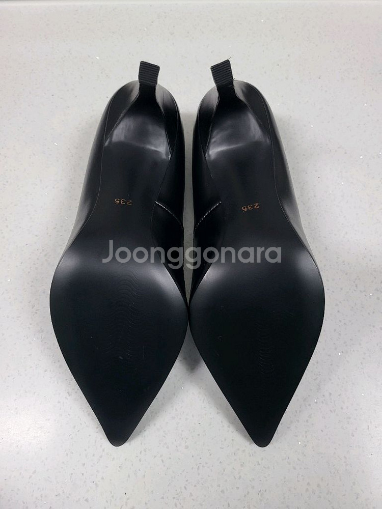 뻬딱구두 수제화 천연 가죽 스틸레토 힐 235/9--3