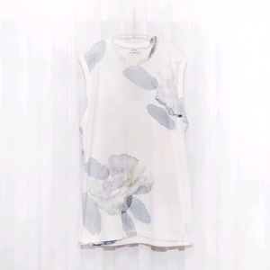 아크네 스튜디오 수채화 플라워 프린트 루즈핏 나시티