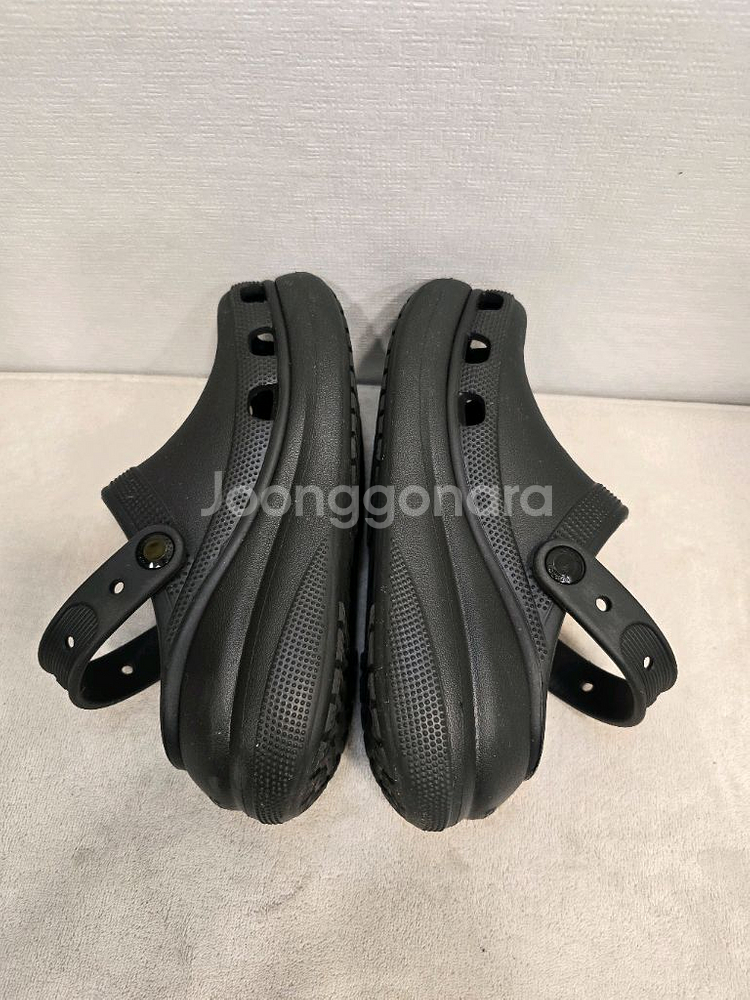 크록스 플랫폼 클로그 블랙 샌들 슬리퍼 230~235--4