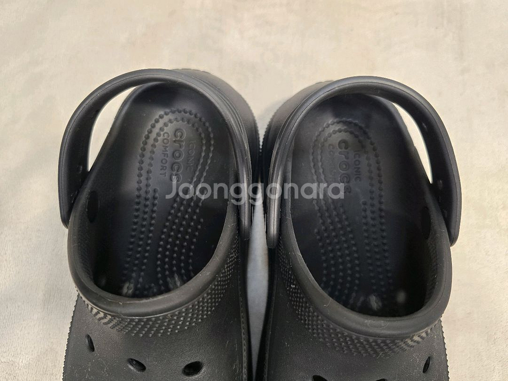 크록스 플랫폼 클로그 블랙 샌들 슬리퍼 230~235--5