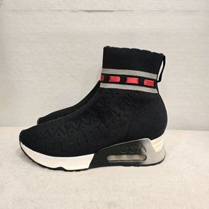 ASH 아쉬 블랙 니트 부츠 삭스슈즈 230