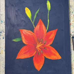 포인트 아트 · 붉은 백합 F3호 (27.322cm)