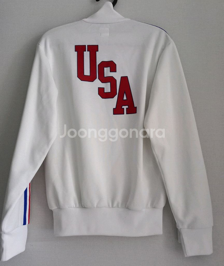 아디다스 희귀 대장급 미국 USA 화이트 트랙탑 저지--2