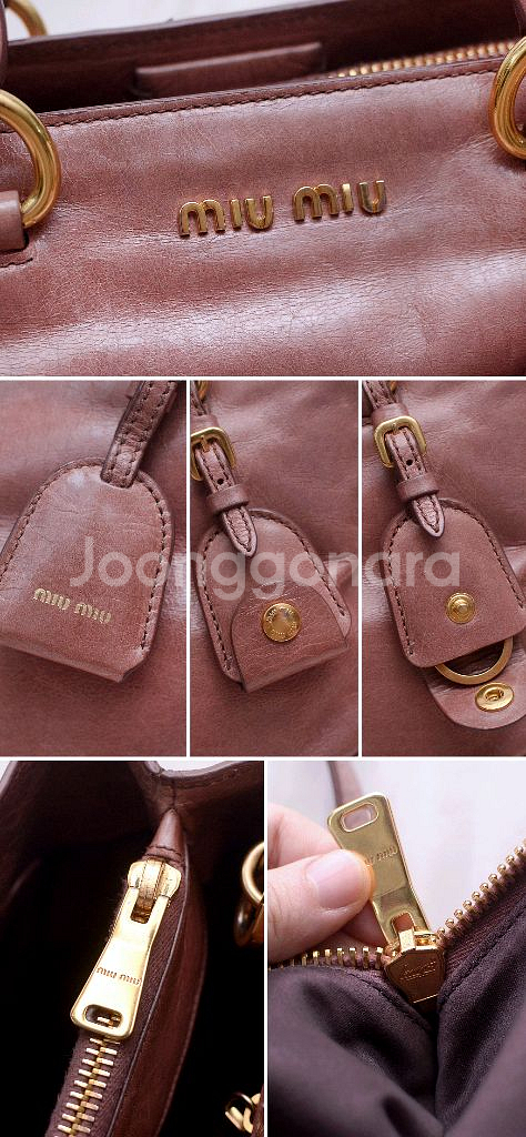 미우미우 비텔로 샤인 컨버터블 2웨이 토트.숄더백--8