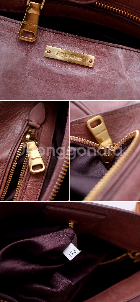 미우미우 비텔로 샤인 컨버터블 2웨이 토트.숄더백--9