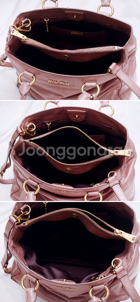 미우미우 비텔로 샤인 컨버터블 2웨이 토트.숄더백--7