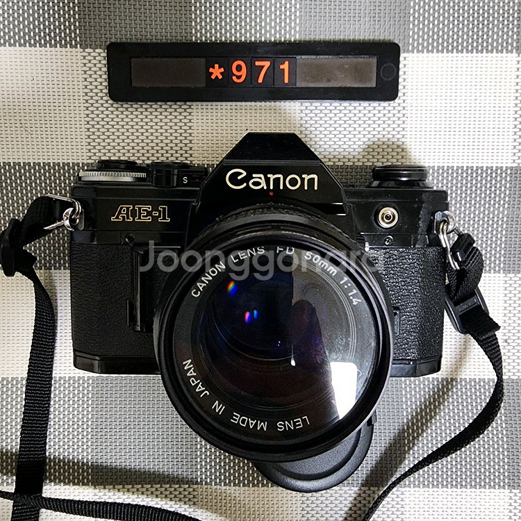 캐논 AE-1 필름카메라 1.4 단렌즈 블랙바디--0