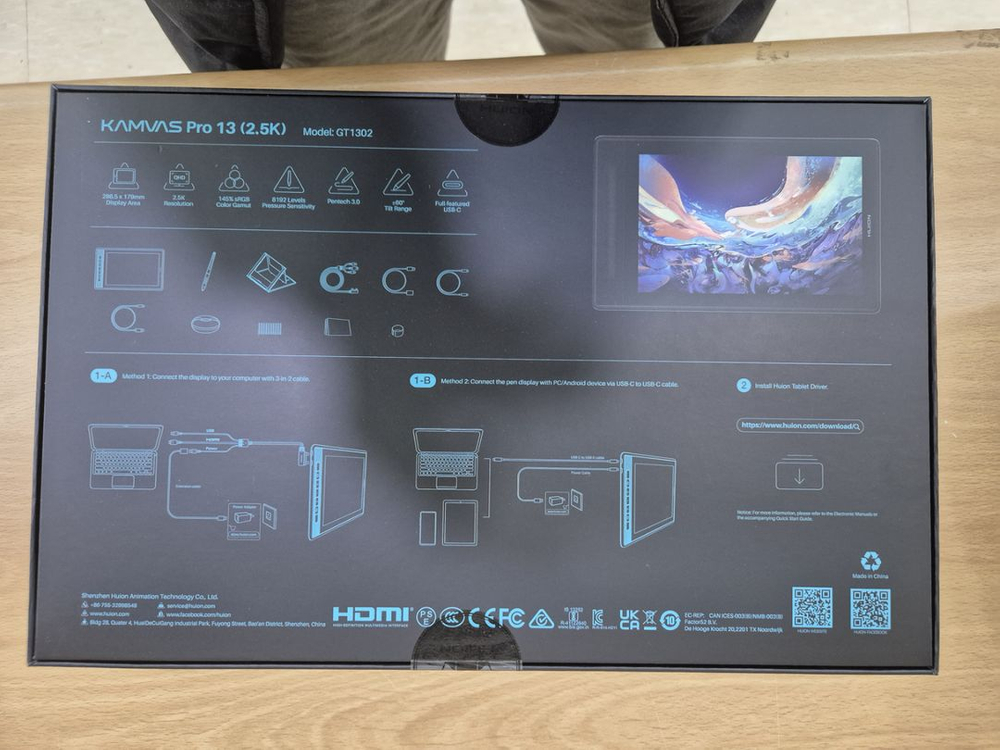 휴이온 캄바스 프로13 QHD 미개봉--1