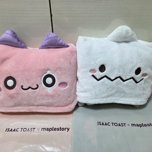 메이플스토리 담요 이삭토스트 콜라보 핑크빈 예티