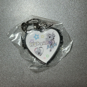 네이밍 X 허자보이에이씨씨 콜라보 하트 미러 키링