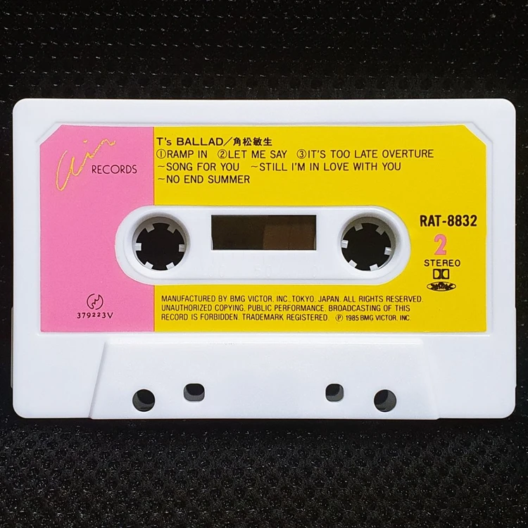 카도마츠 토시키 T's BALLAD 카세트 테이프 이미지