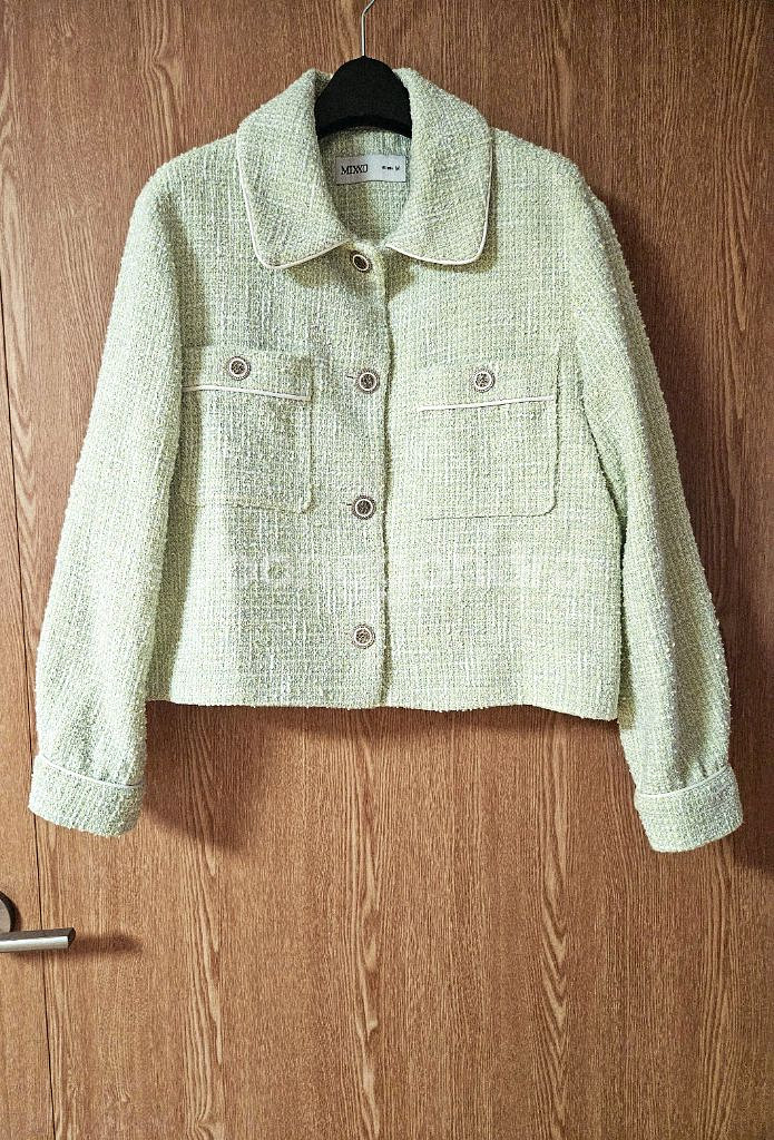 MIXXO 미쏘 트러커형 트위드 자켓--2