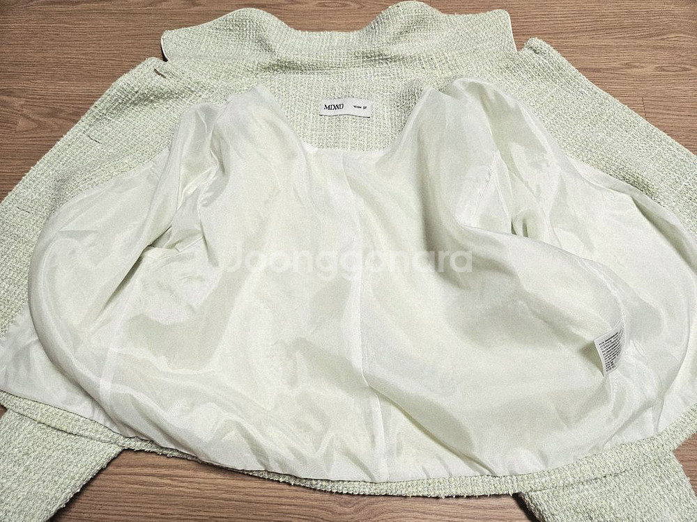 MIXXO 미쏘 트러커형 트위드 자켓--3