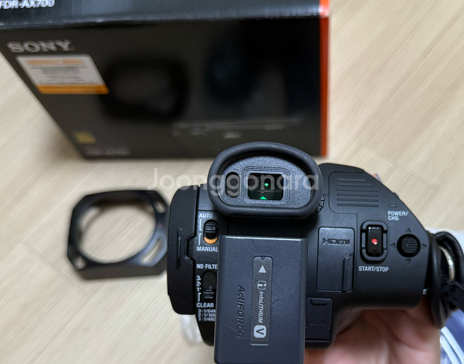 소니 FDR AX-700 4K 캠코더 풀박스 판매--4