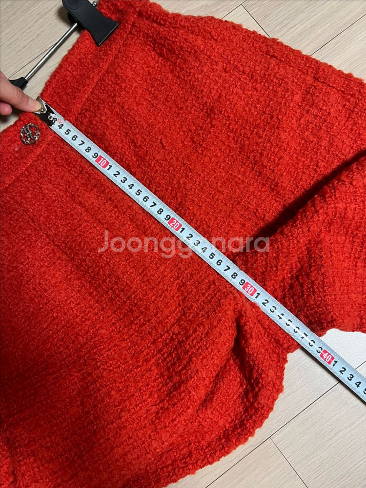 한섬 타임 TIME 울 트위드 부클레 와이드 팬츠 바지--5