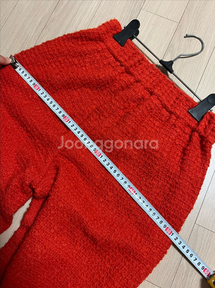 한섬 타임 TIME 울 트위드 부클레 와이드 팬츠 바지--6