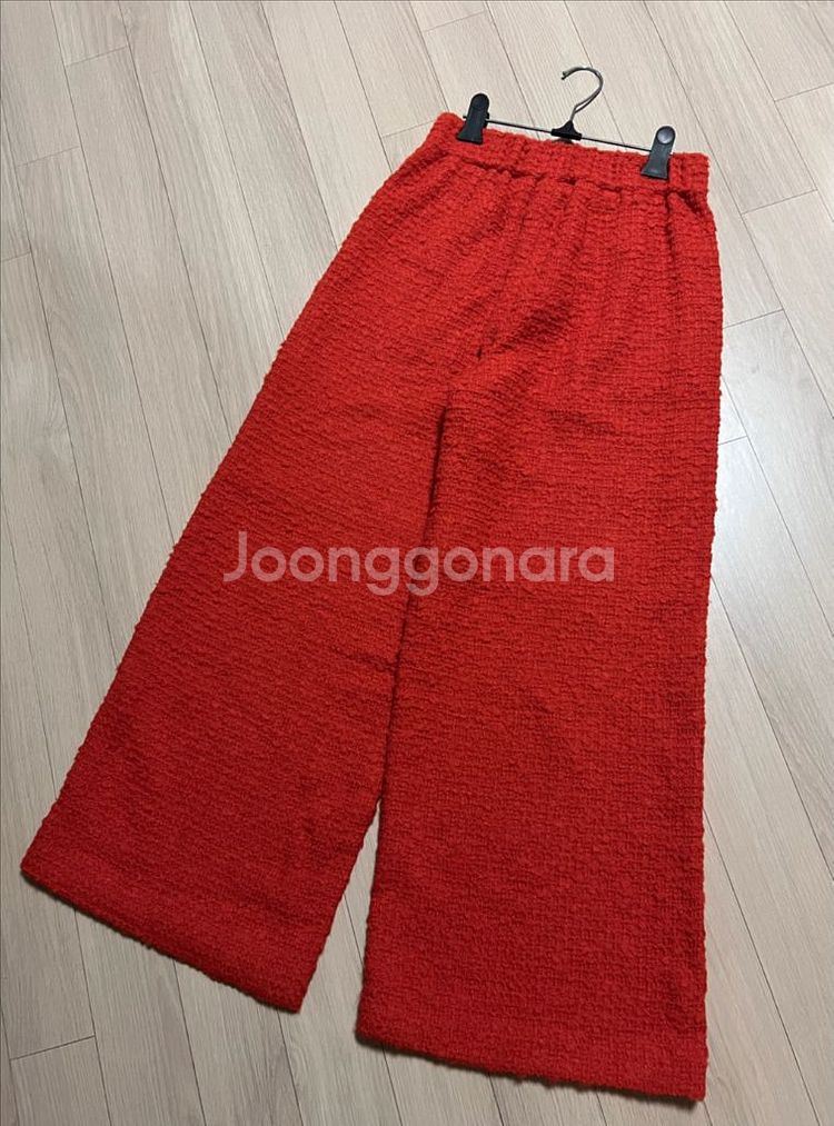 한섬 타임 TIME 울 트위드 부클레 와이드 팬츠 바지--11