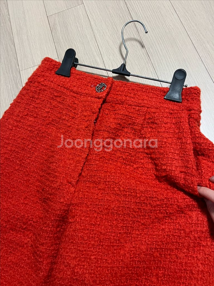 한섬 타임 TIME 울 트위드 부클레 와이드 팬츠 바지--12