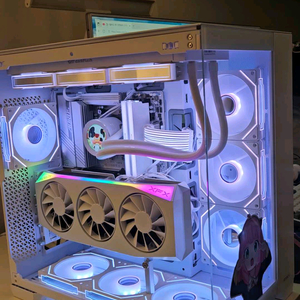 9800x3d rx9070xt 머큐리 화이트 본체