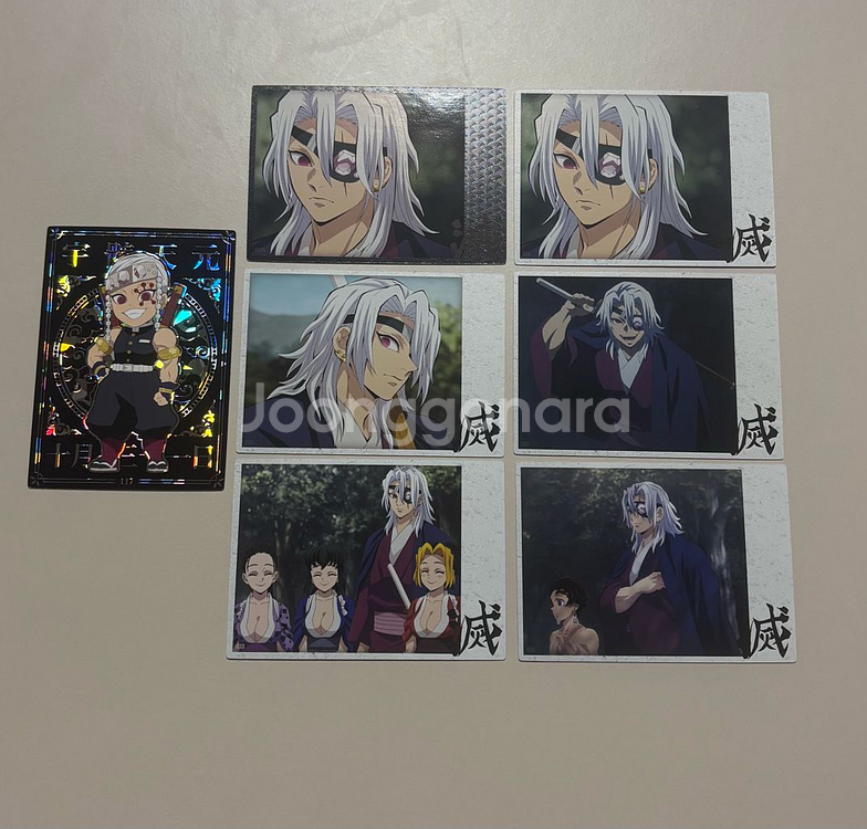 귀멸의칼날 콜렉팅카드 샤인 우즈이 텐겐--0