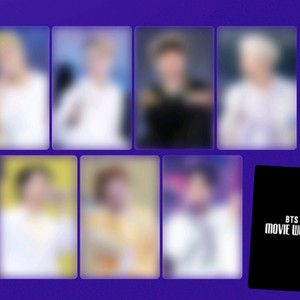 bts 포토카드 포카 7종 세트 메가박스 굿즈 특전
