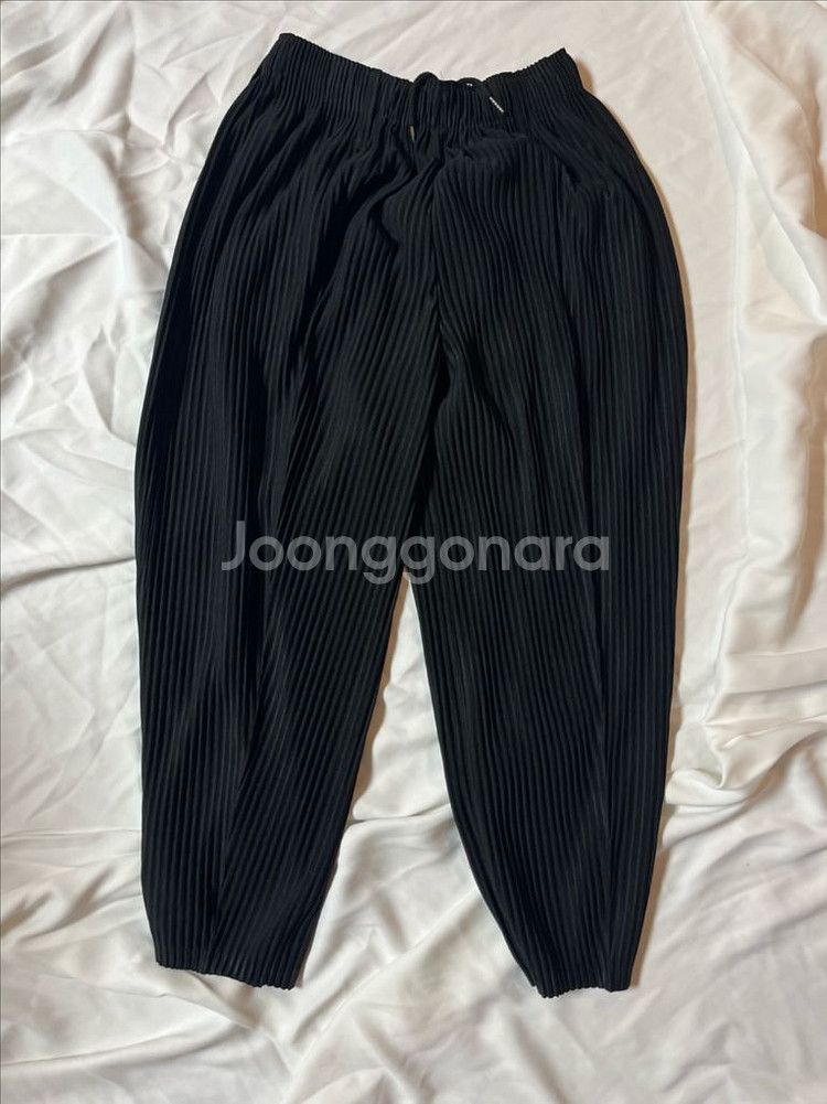 몽플리쎄 플리츠 팬츠 XL 사이즈--0