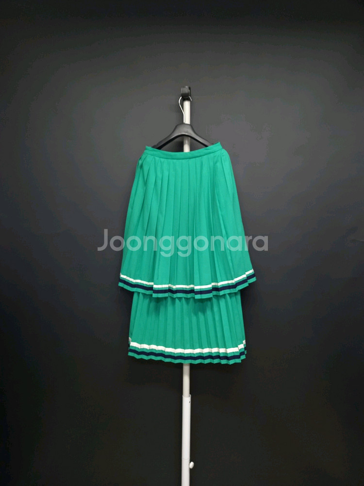 럭키슈에뜨 춘하추 캉캉 플리츠 롱 스커트 55 44--1