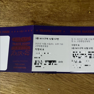 트래비스캇 내한공연 트레비스캇 티켓 스탠딩 지정석b