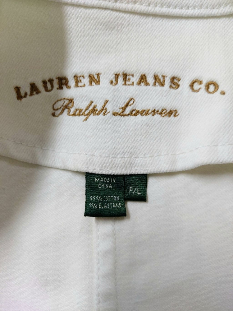 55)RalphLauren Jeans Co화이트데님자켓--3