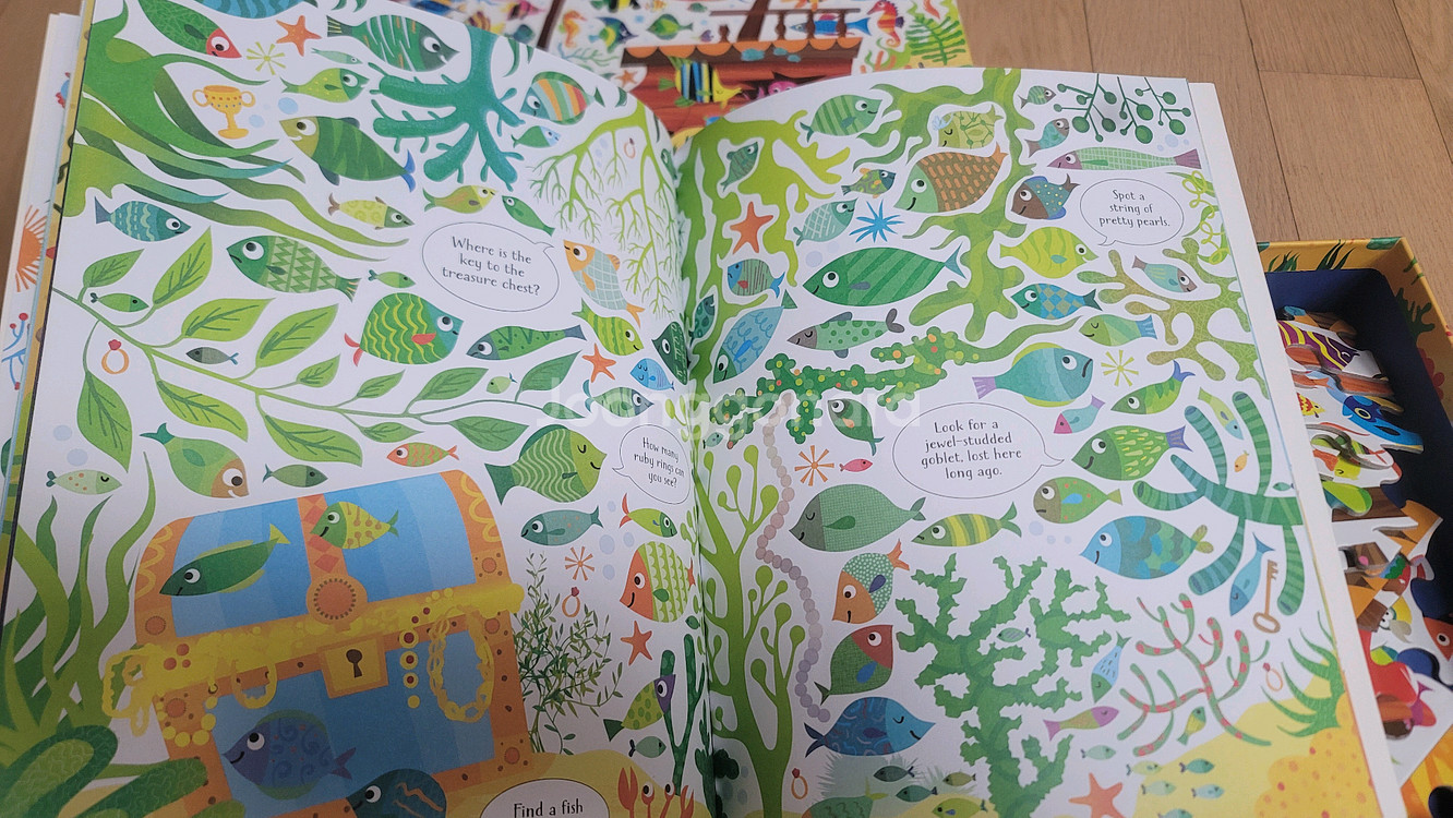 Usborne 바다 Jigsaw 퍼즐+신윤복화퍼즐외1종--2