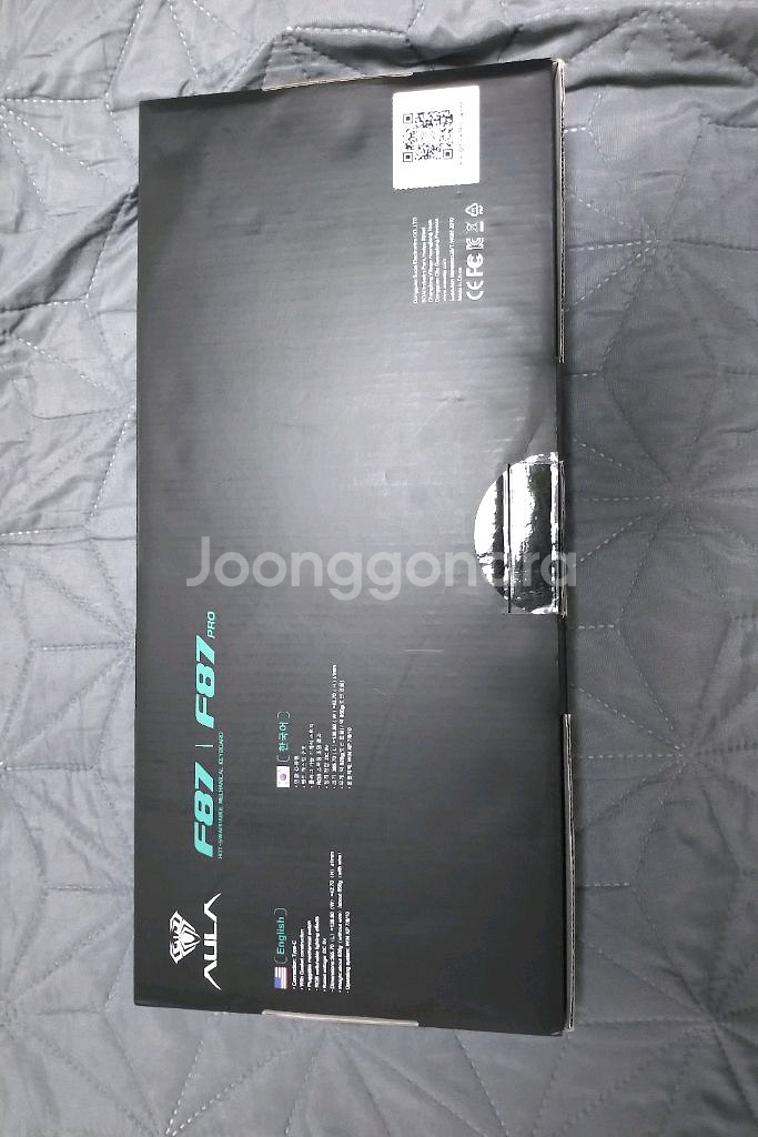 독거미키보드 정발 AULAf87pro저소음바다축 판매합--2