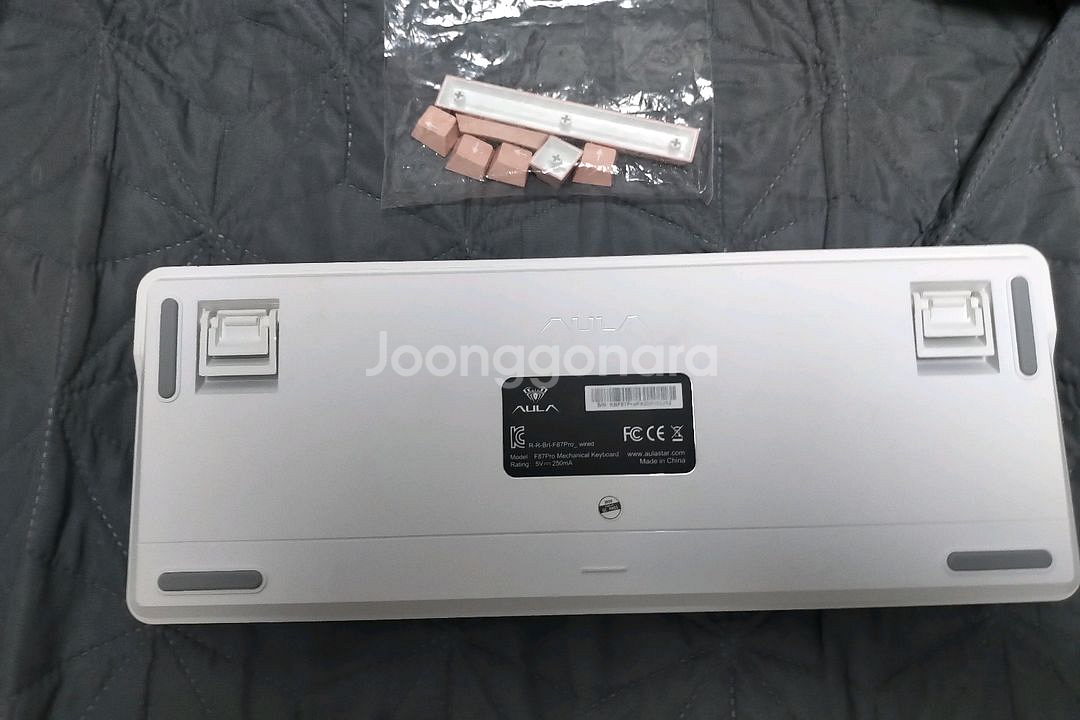 독거미키보드 정발 AULAf87pro저소음바다축 판매합--3