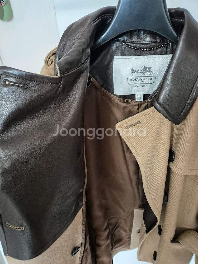 정품 코치 모직코트--4
